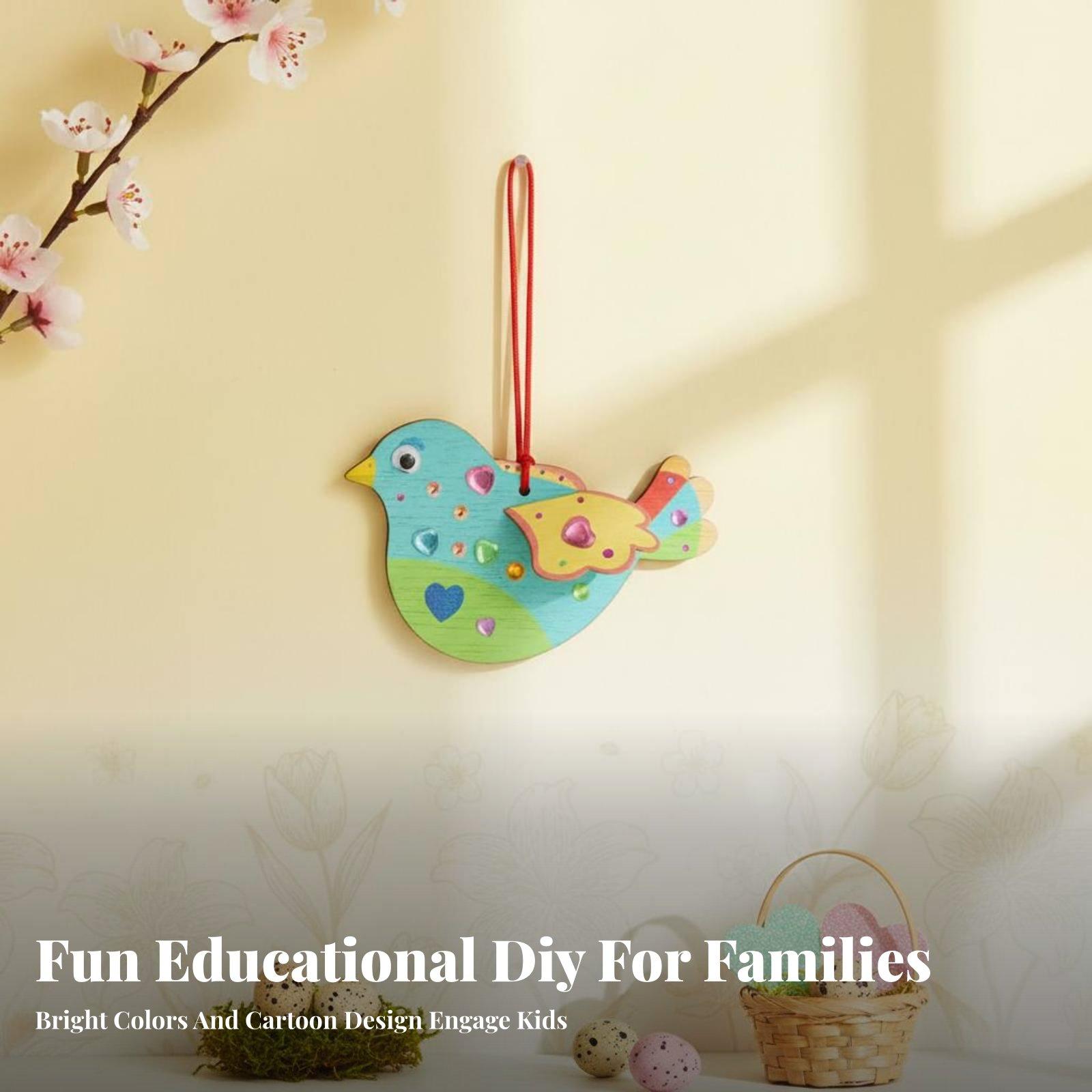 Kid Toys And Craft - 어린이용 DIY 나무 새 장식품 제작