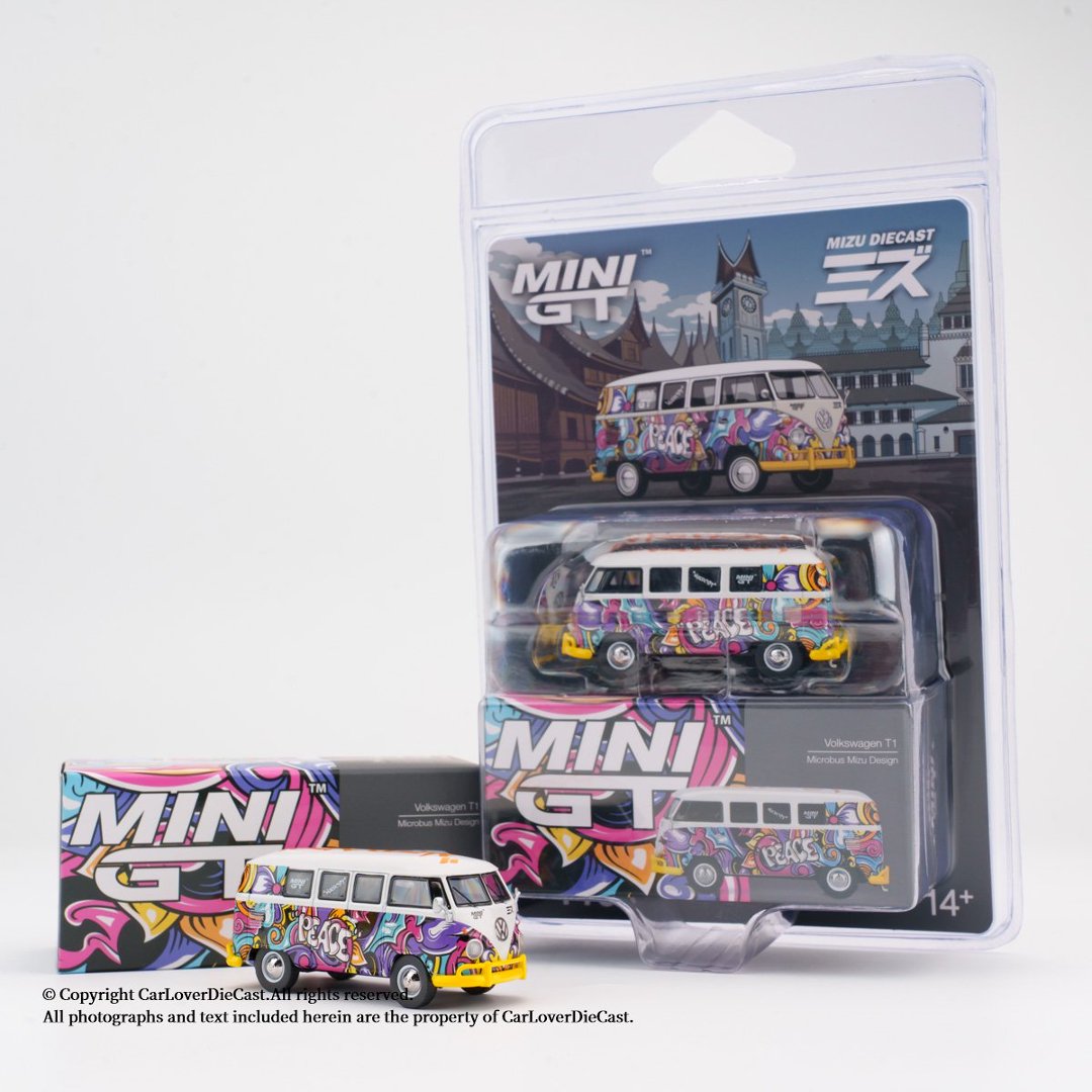 Kids Y Toys - 미니GT 1:64 폭스바겐 T1 마이크로버스 미즈