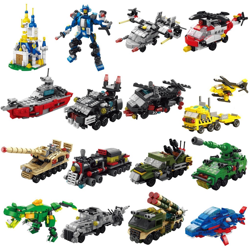 Dinosaur Figurine Set - 6 in 1 도시 엔지니어링 자동차