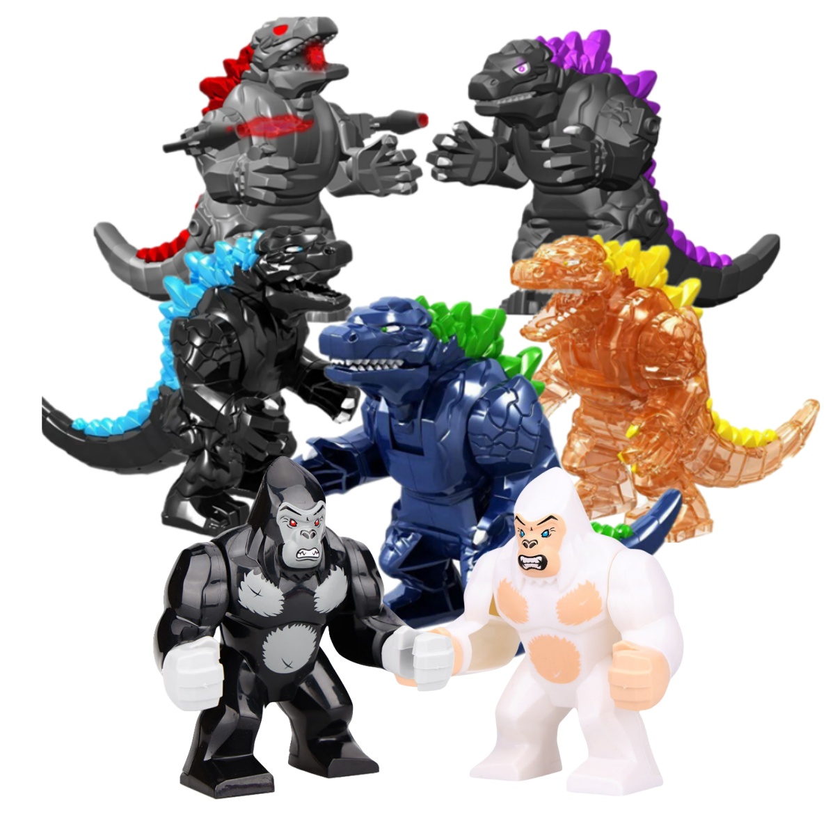 Dinosaur Figurine Set - 영화 시리즈 동물 큰 공룡 빌딩