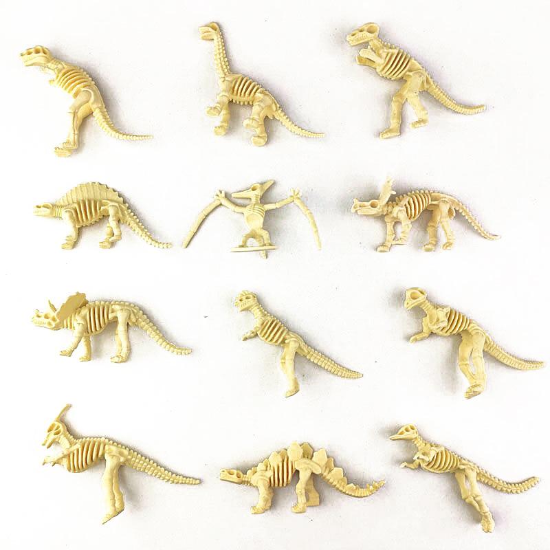 Dinosaur Figurine Set - 12 개/대 쥬라기 공룡 해골 모델