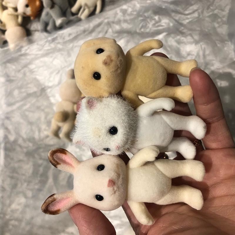 Kids Toys Dog - 랜덤 포레스트 가족 동물 피규어, 토끼,