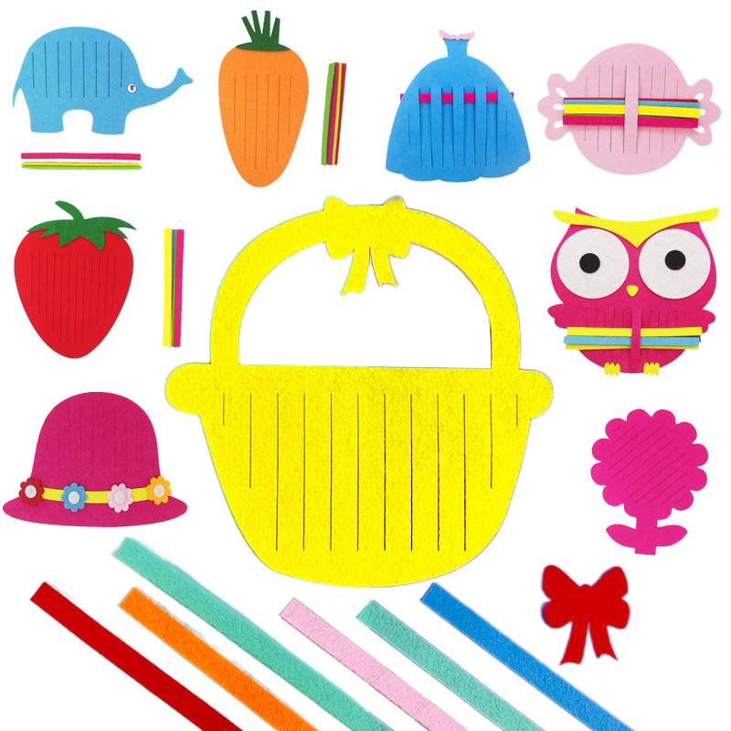Kid Toys And Craft - 어린이 수제 직조 장난감 부직포 직조