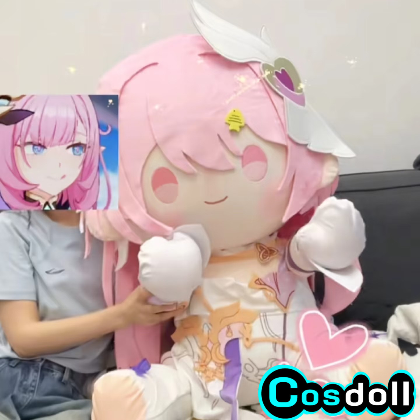 80cm 혼카이 임팩트 3 엘리시아 봉제 인형 플러시  - Kids Toys Doll 리뷰 및 가격