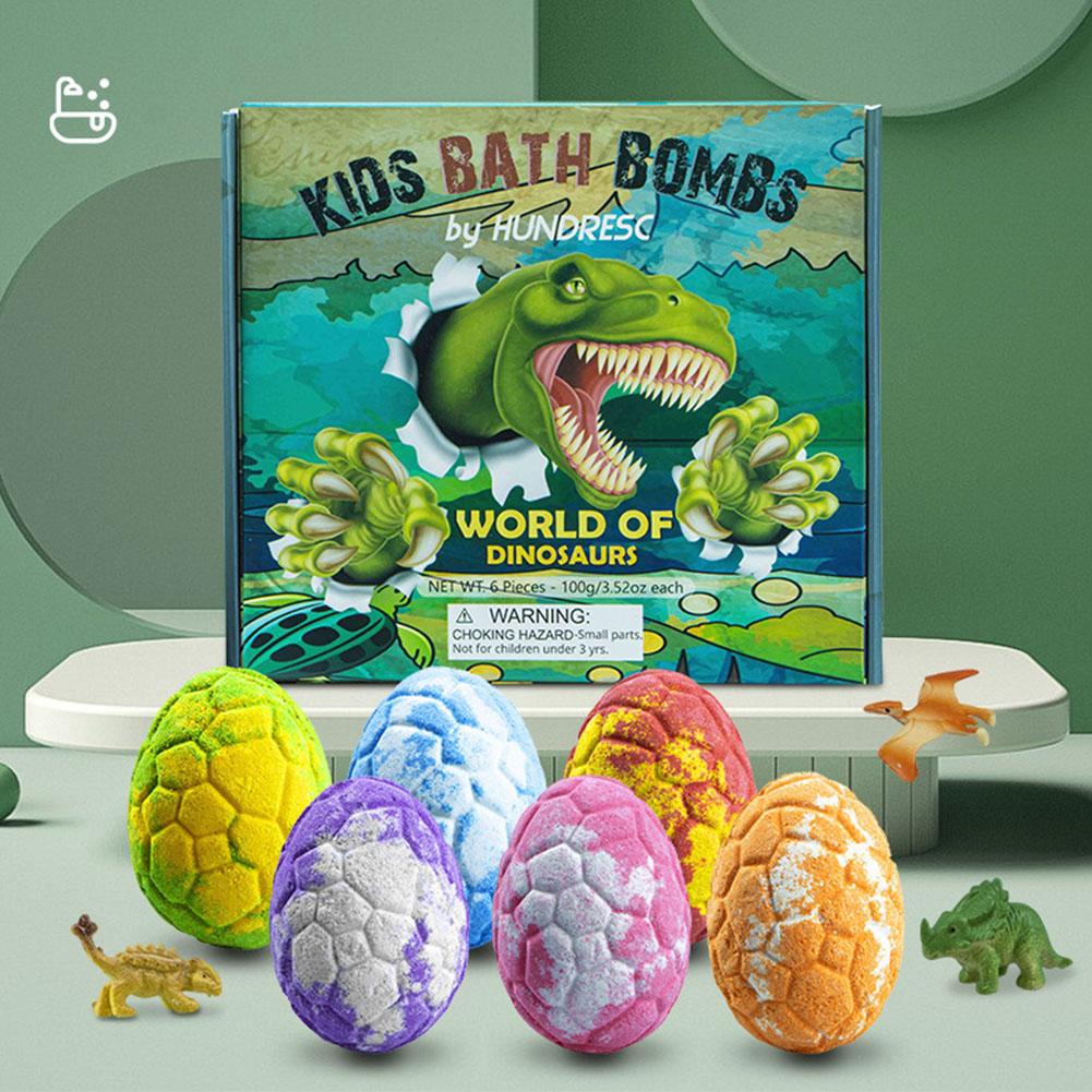 6개/세트 공룡알 모양 배쓰밤 (랜덤 공룡 장난감 포함 - Dinosaur Figurine Set 리뷰 및 가격