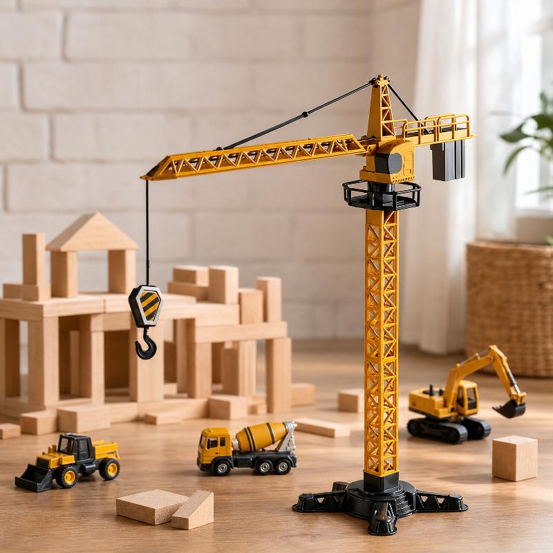 타워 크레인 장난감, 실제 건설 공학을 모방한 회전식  - Kids Toys And Games 리뷰 및 가격