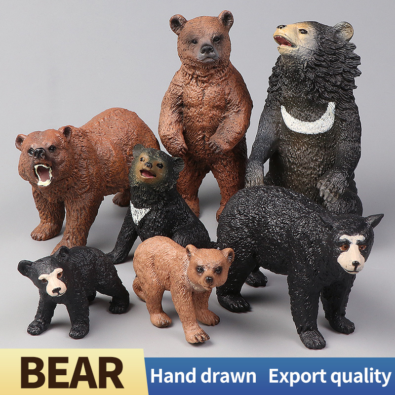 교육용 실물 모형 갈색 곰 야생 동물 액션 피규어 장난 - Kids Toys Packaging 리뷰 및 가격