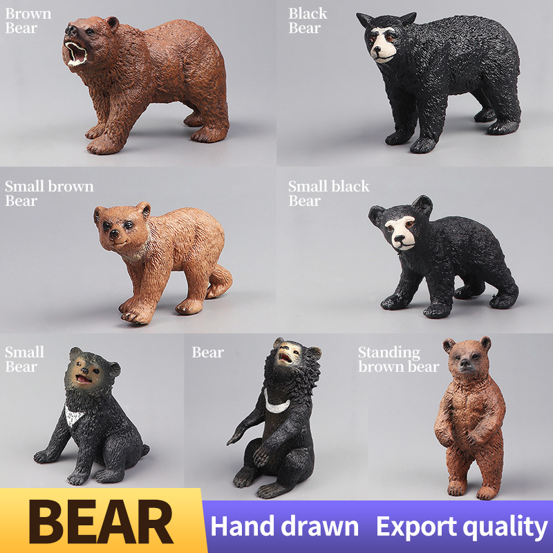 교육용 실물 모형 갈색 곰 야생 동물 액션 피규어 장난 - Kids Toys Packaging 리뷰 및 가격