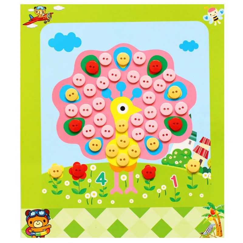 5 개/대 어린이 DIY 버튼 스티커 장난감 수제 버튼 - Kid Toys And Craft 리뷰 및 가격